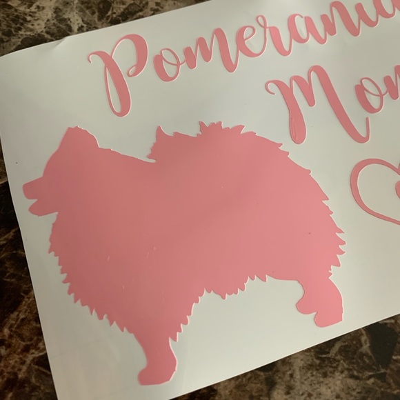 Pomeranian Mom Dog Car Decal Sticker - Picture 3 of 4